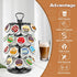 K Cup Holders Carousel, Coffee Pods Storage Organizer Stand (Black, 32 Pods Capacity K/D Design)