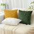 Soft Faux Fur Throw Pillow Covers 18x18, Plush Decorative Pillow Covers with 3D Diamond Pattern - Set of 2