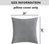 Set 2 (24 24 Inches, Home Brilliant Velvet Decorative Pillow Covers for Sofa Bench of Throw Pillow Cases for Couch