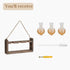 Gradient Brown Plant Propagation Station with Wooden Stand - Rustic Wall Decor for Plant Enthusiasts