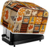 UNICEU Autumn Pumpkins Maple Leaves 4 Slice Toaster Covers, Fall Harvest Kitchen Dust Protector