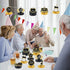 Happy Wedding Anniversary Decorations Table - Honeycomb Centerpiece, 8pcs Anniversary Theme Party Supplies for Adult,