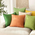 Pack 2, 12 20 Inch Foindtower of Decorative Linen Soild Throw Pillow Covers Soft Accent Lumbar Cushion Case Boho