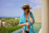 Bersuse Beach Towels Anatolia Collection - Premium Turkish Towel, 100% Cotton, Quick-Dry, Sand-Free, Aqua, 37x70 Inches