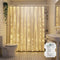 Brightown 180 LED Shower Curtain Lights, 70 Inch Warm White Fairy Lights
