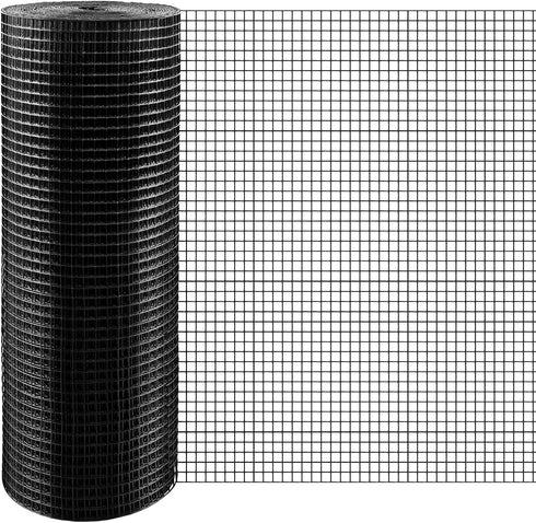 KAKO Black Hardware Cloth 1/2 inch 16inx50ft 19 Gauge Galvanized After Welding Chicken