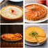 Beasea 10 Inch Tart Pan with Removable Bottom, Non-Stick Quiche Pie Shell, Fluted Edge Carbon Steel