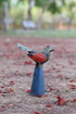 DeKulture Recycled Iron Bird Bottle Topper - Decorative Wine Bottle Cover (5.5x2.5x6 Inches)