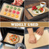 Macaron Silicone Baking Mat, 48 Capacity Almond Muffin Chocolate Chip Cookies (Grey)