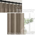 45 Inch 2 Set, Pinch 40 45 Inches Extra Short Dark Flax Light Filtering Kitchen Curtains Panels Memory Trained Pleated
