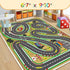 39"x59" Kids Rug Play Mat Soft & Non-Slip Car Rugs City Map Play MatCar Rugs for Kids Toy Cars Race Track for Classroom