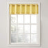 No. 918 Montego Casual Textured Semi-Sheer Grommet Kitchen Curtain Valance, 56" x 14", Yellow