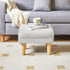 15.75" 11.42" W12.6" UHBD040G YMYNY Small Footstool Ottoman, Faux Leather Footrest with Sponge Padded Seat, Step Stool