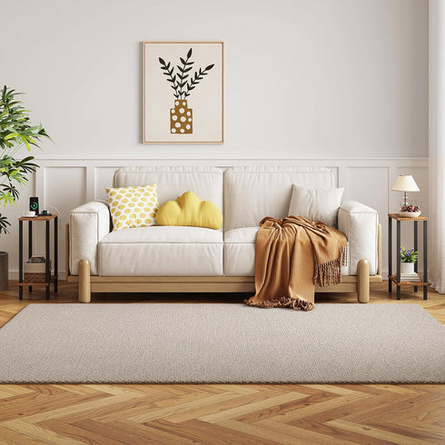 TB01BB062 TUTOTAK Small Side Table, Narrow End Table, Skinny Sofa Table, Slim Nightstand, Couch Table, Living Room, Bed