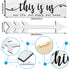 Jetec 4 Pcs Wooden Arrow Wall Decor, Rustic Family Signs for Home Wall Decor, 15 x 4 x 0.2 Inch (White)