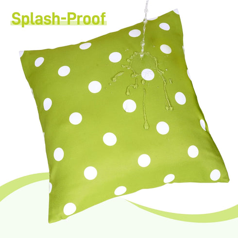 Poise3EHome Outdoor Throw Pillow Covers Set of 2, Waterproof Decorative Pillow Covers for Couch, 18X18 Inches, Green