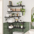 Set 5 Fixwal Corner Shelves Floating Shelves for Wall Bathroom Kitchen Bedroom Home Decor Laundry Room Living Room