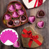100PCS Rose Foil Candy Wrappers, 4 x 4 Inch for Chocolate Bar Wrappers, DIY Candies, Cake