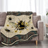 dollffey Bee Blanket Bees Sunflower Decor Throw Blanket Super Warm Soft Plush Lightweight