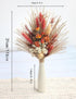 Natural Dried Flowers Bouquet with Vase, Dried Pampas Grass for Boho Home Decor, Wedding, Baby Shower, Farmhouse