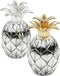 Godinger Salt & Pepper Set, Pineapple, Silver/Gold