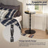 Wood Drink Table, Round Side Table for Small Spaces, Pedestal End Table Modern Accent Nightstand for Living Room