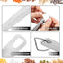 Lucky Plus Stainless Steel Measuring Spoons Set, 18/8(304) Steel Material, Heavy Duty 9 Measuring Spoons (10ml & 20ml)