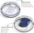 12oz Insulated Coffee Mug with Lid Includes Two Lids, Stainless Steel Coffee Travel Mug with Handle, Double Wall Vacuum