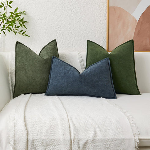 14x20 Inch 1 Pack Kevin Textile Lumbar Pillow Cover Soft Boucle Textured Decorative Waterproof Rectangle Cushion
