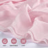 Chiffon Table Runner 27x120 Inches Pink Rustic Sheer Fabric for Wedding, Baby Shower, Birthday Party Decoration