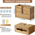 Countertop KIRIGEN Wood Paper Towel Dispenser - Wall Mounted Paper Towel Holder for Kitchen Restroom Decor and Bathroom