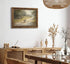 xikafou 3D Countryside Textured Canvas Wall Art Vintage Carved Gold Frame Duck With Ducklings Farmhouse Vintage Relief