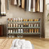 3 Closet INGIORDAR Shoe Rack Tier Long Storage Organizer Wide Metal Shoe Shelf for Entryway Grey