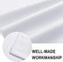 DWCN White Valance Curtains for Living Room, 42 x 18 Inch, Room Darkening Rod Pocket Bathroom/Basement Curtain, 1 Panel