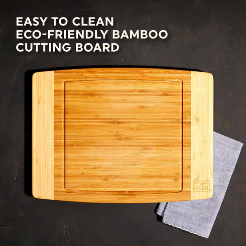 Chicago Cutlery 12x16 Bamboo CC Woodworks Cutting Board, X-Large 12"x16"