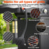 Grill Brush for Outdoor Grill, Steam Grill Cleaner Bristle Free with Scraper, Replaceable Cleaning Head