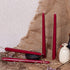 14 Pack Dark Red Taper Candles, 12 Inch Tall 3/4 Inch Thick, Burn 10 Hours (Burgundy)