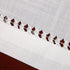 Grelucgo Set of 6 Handmade Hemstitched White Table Placemats 12x18 Inches