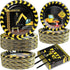 Construction Party Plates and Napkins Serves 50, Construction Birthday Supplies 200 Pcs