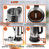 12-Cup 304 VEVOR Electric Percolator Coffee Pot, Stainless Steel Body Coffee Percolator with Keep Warm Function