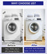 Anti Vibration Pads for Washing Machine, 4 Pack Soundproofing Base, Prevent Sliding Out, Floor Protector for Appliances