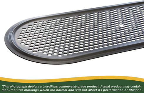 LloydPans Kitchenware Perforated Flatbread Pan, 7 Inch by 18 Inch, PSTK