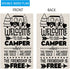 ZJXHPO Welcome To Our Camper Garden Flag Camping Gift Outdoor Yard House Banner Home Lawn Welcome
