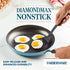 Farberware Cookstart DiamondMax Nonstick Frying Pan/Skillet, 12 Inch, Dishwasher Safe, Aqua