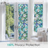 Coavas Decorative Window Privacy Film, Heat Control Sun Blocking Stained Glass Window Film, Floral Design Static Cling