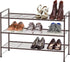 3-Tier Simple Houseware Stackable Shoes Rack Storage Shelf, Bronze