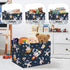 36L Space Rockets Laundry Hamper Cartoon Astronaut Large Storage Basket Planet Collapsible Parents Organizer Boys