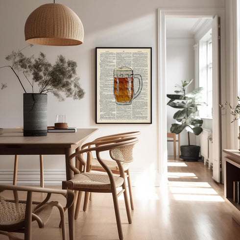 16x20 Poster Master Red Wine Print - Dictionary Poster - Alcohol Art - Bar Cart Wall Design - Gift for Men, Women