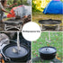 Stanbroil 8" Stainless Steel Folding Dutch Oven Lid Stand for Campfire Cooking, 4-in-1 Tool