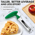 Zulay Premium Apple Corer, Easy to Use Durable Remover for Pears, Bell Peppers, and Apples - Stainless Steel Green